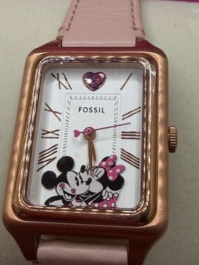 Limited Disney x Fossil Rose Gold Minnie Mouse Watch 25 of 1414 made